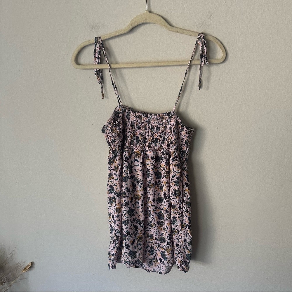 Urban Outfitters UO Out from Under Izzy Floral Smocked Romper L - Picture 8 of 10